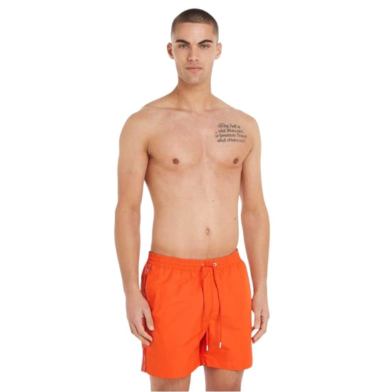 Calvin Klein Zwemshorts voor heren met elastische tailleband (Oranje) - Image 4