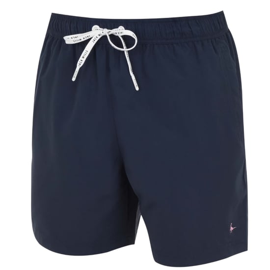 Jack Wills Herenswimshorts van gemiddelde lengte met geborduurd logo (Marine) - Image 2