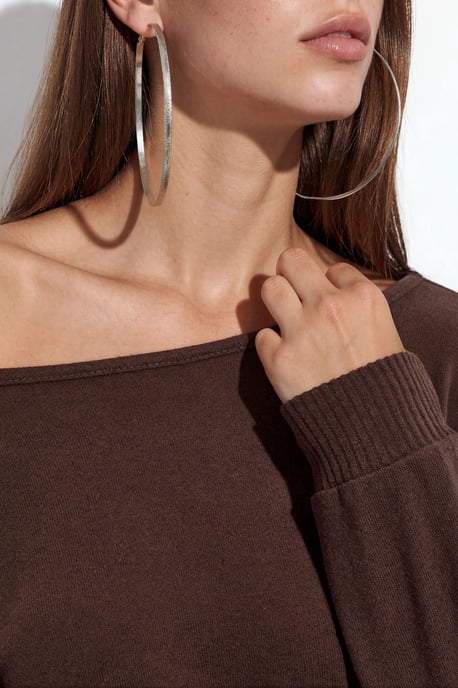 Dames Cropped Crew Neck Sweatshirt - Image 4