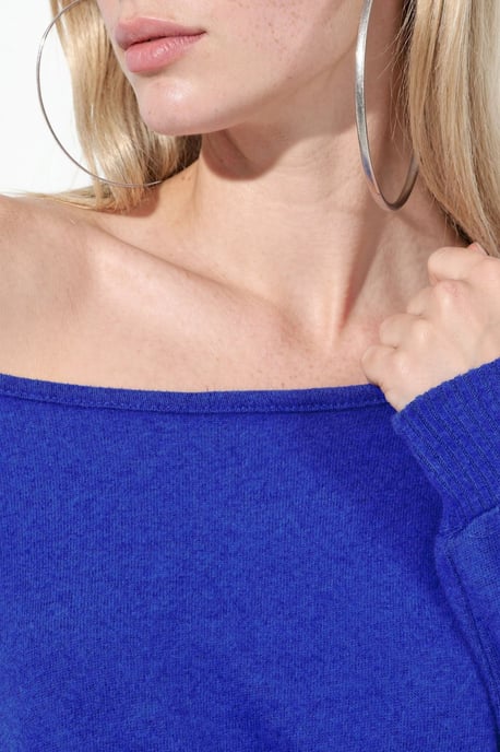 Dames Cropped Crew Neck Sweatshirt - Image 4