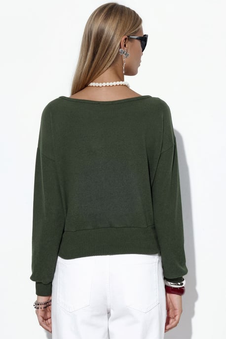 Dames Cropped Crew Neck Sweatshirt - Image 3