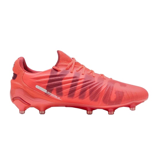 Puma Dames/Dames King Ultimate Stevige Grond Voetbalschoenen (Wit/vuurrood) - Image 1
