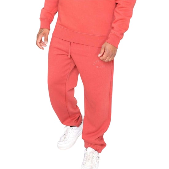 Blank Essentials Joggingbroek voor heren met gebogen logo (Kruiden Rood) - Image 3