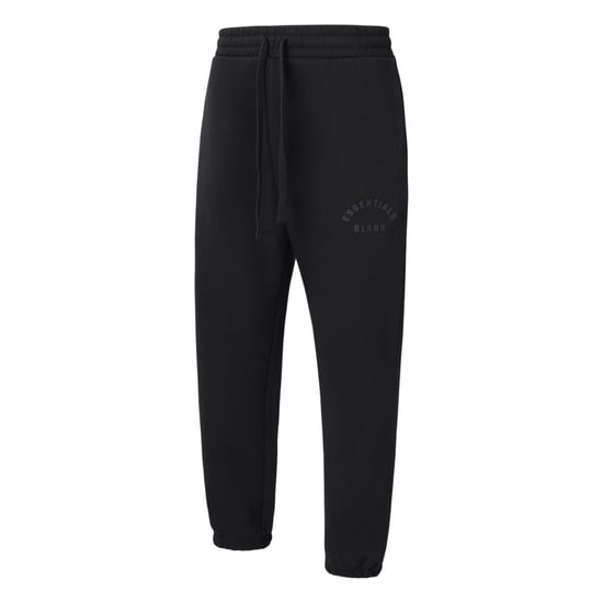 Blank Essentials Joggingbroek voor heren met gebogen logo (Zwart) - Image 3