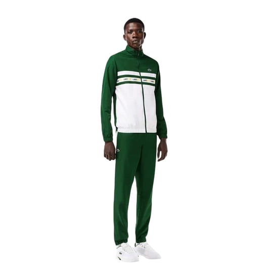 Lacoste Tennistrainingpak voor heren (Groen, Wit) - Image 3