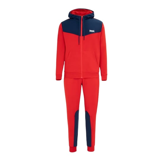 Lonsdale Tweekleurig trainingspak van katoenmix voor heren (Rood, Marine) - Image 1