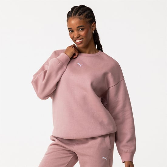 Puma Dames/dames Oversized Sweatshirt (Mauve) - Image 1