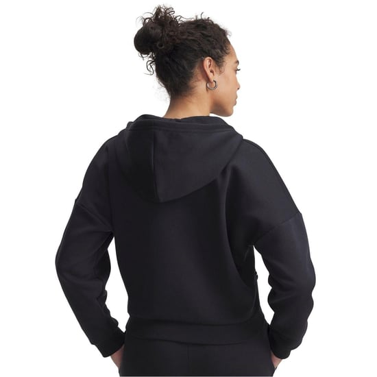 Under Armour Rival-sweatshirt met capuchon en ruime pasvorm voor dames (Zwart) - Image 2