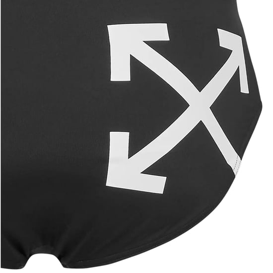 Off White Herenzwembroek met Arrow-logo, reguliere pasvorm (Zwart, Wit) - Image 4