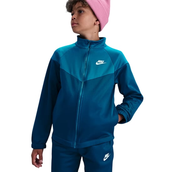 Nike Kinderen Swoosh Polyester Trainingspak (Blauw/Groen) - Image 3