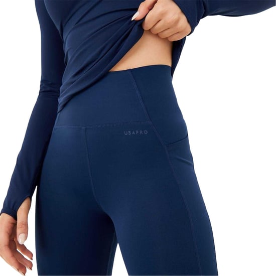 USA Pro Dames/Dames Core Legging Hoog Rijp (Marine) - Image 4