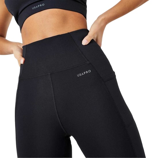 USA Pro Dames/Dames Core Legging Hoog Rijp (Zwart) - Image 4