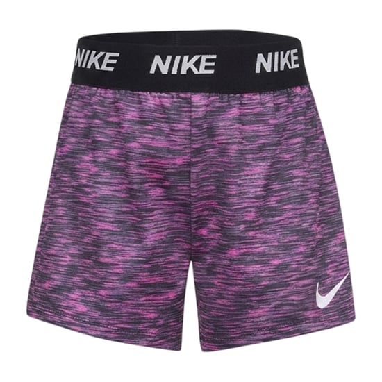 Nike Meisjes Hart T-shirt met Korte Mouwen & Shorts Set (Grijs/Roze) - Image 3