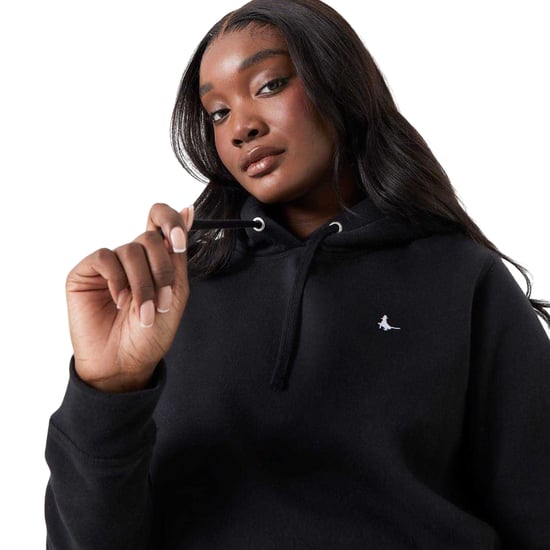 Jack Wills Hoodie voor dames met Astbury-fazantlogo en relaxte pasvorm (Zwart) - Image 3