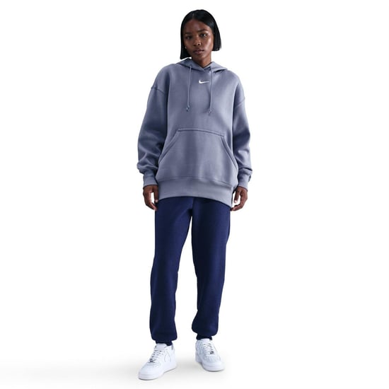 Nike Oversized hoodie met capuchon van Phoenix-fleece voor dames (Indigo) - Image 3
