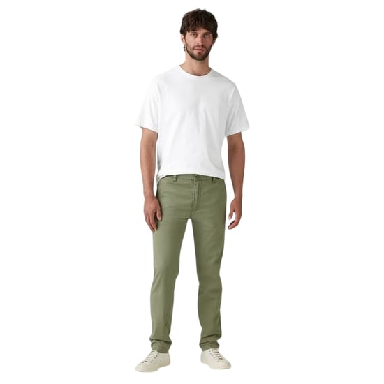 Levi's Heren Karla Ribfluwelen Textured Slim Chino's (Diep Lichengroen) - Image 1