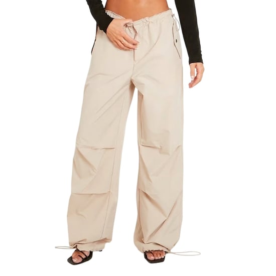 Missy Empire Baggy cargobroeken voor dames (Beige) - Image 4