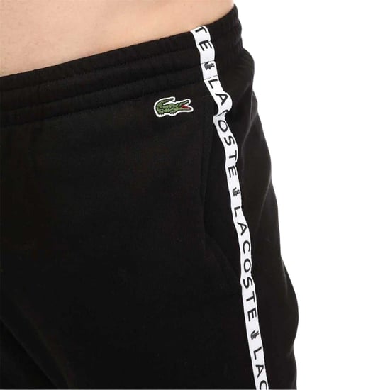 Lacoste Heren Tape Logo Joggingbroek (Zwart) - Image 3