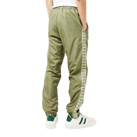Lacoste Joggingbroek voor heren met streep aan de zijkant (Kaki Groen) - Image 4