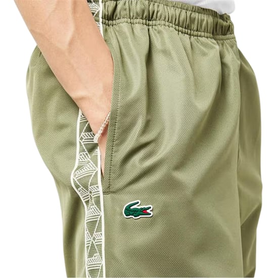 Lacoste Joggingbroek voor heren met streep aan de zijkant (Kaki Groen) - Image 5