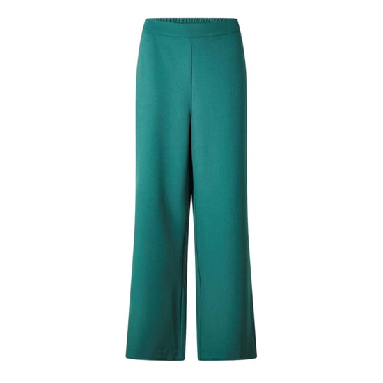 Pieces Damesbroek met elastische tailleband en wijde pijpen (Trek Groen) - Image 1