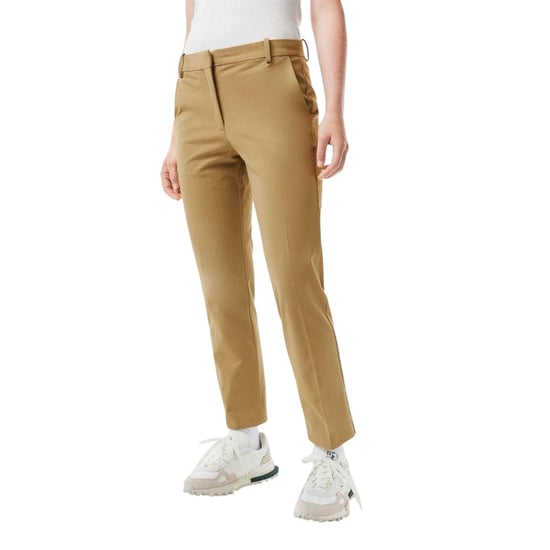 Lacoste Dames/dames broek met rechte pijpen (Beige) - Image 3