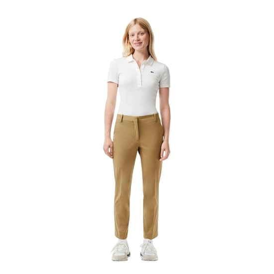 Lacoste Dames/dames broek met rechte pijpen (Beige) - Image 5