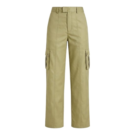 Missy Empire Cargo-broek met hoge taille voor dames (Olijf) - Image 1