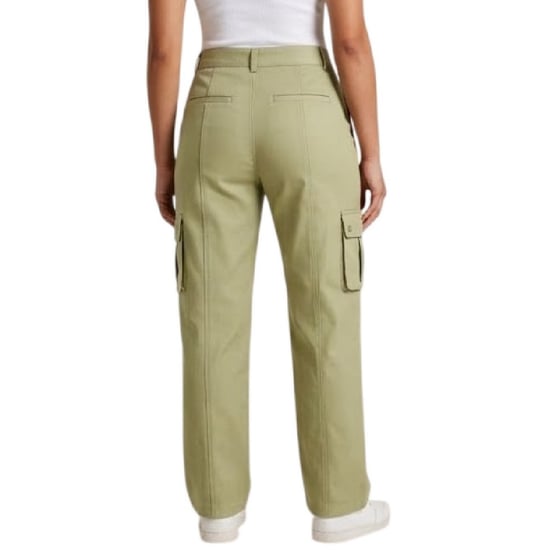 Missy Empire Cargo-broek met hoge taille voor dames (Olijf) - Image 2