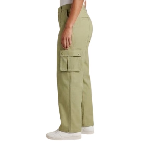 Missy Empire Cargo-broek met hoge taille voor dames (Olijf) - Image 3