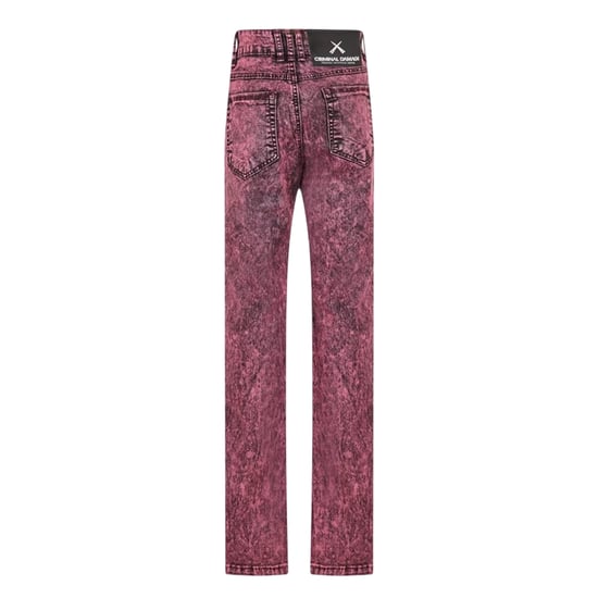 Criminal Damage SOS skinny jeans voor heren met 5 zakken (Bourgondië) - Image 2
