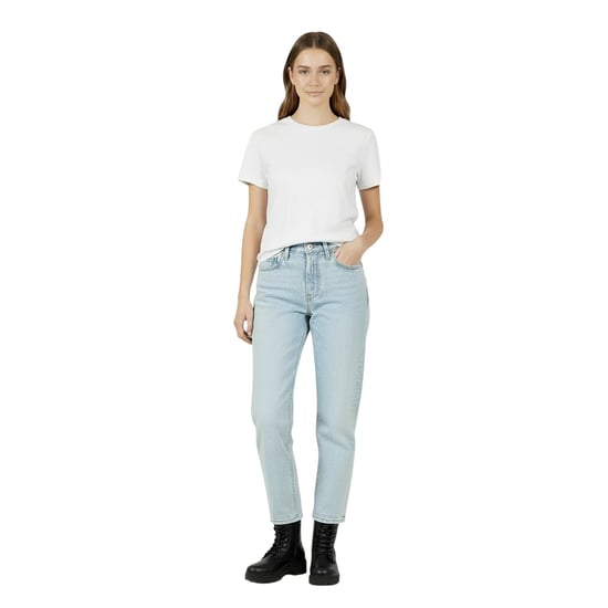 Levis 501-jeans met 5 zakken en rechte pijpen voor dames (Weggestapt) - Image 1