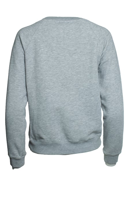 A.P.C., Grijze crewneck trui met PARIS-print - Image 3