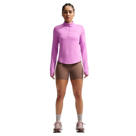 Nike Swift hardloopshirt met kwartrits voor dames (Magenta) - Image 1