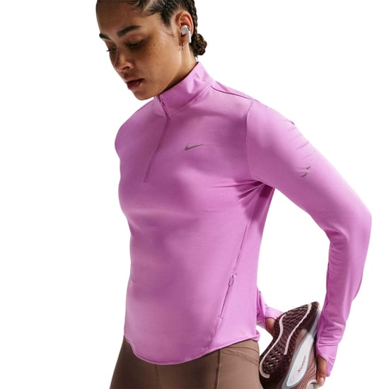 Nike Swift hardloopshirt met kwartrits voor dames (Magenta) - Image 4