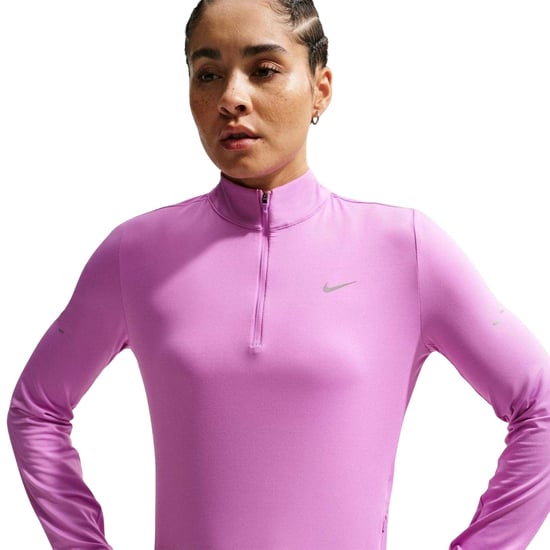 Nike Swift hardloopshirt met kwartrits voor dames (Magenta) - Image 6