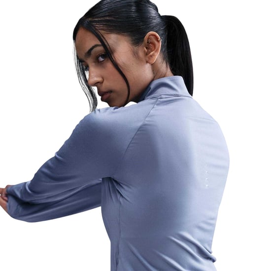 Nike Swift hardloopshirt met kwartrits voor dames (Indigo) - Image 5