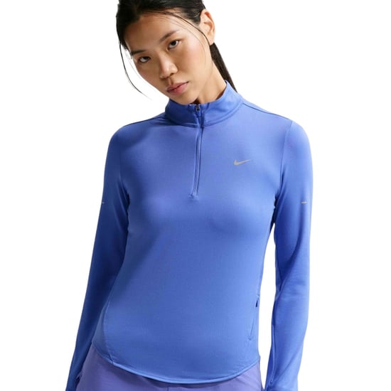 Nike Swift hardloopshirt met kwartrits voor dames (Saffier) - Image 1