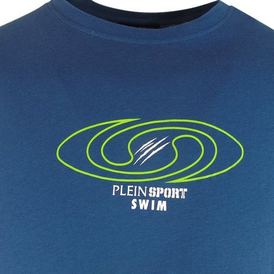 Korte Mouwen T-shirt in Donkerblauw - Image 3