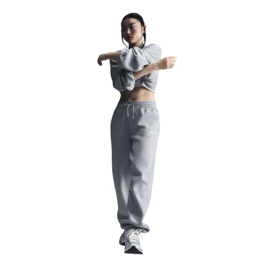 Nike Dames/Dames Fleece Joggers (Donkergrijze heide) - Image 2