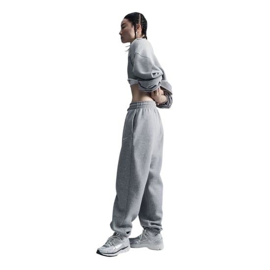 Nike Dames/Dames Fleece Joggers (Donkergrijze heide) - Image 3