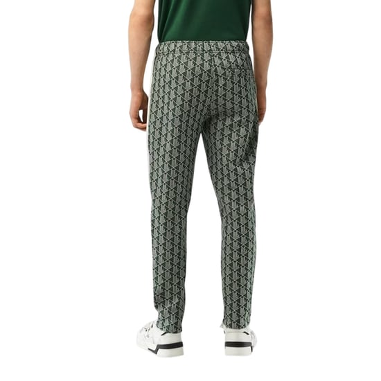 Lacoste Geometrisch trainingspak voor heren met normale pasvorm (Groen/Hout) - Image 3