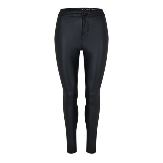 Noisy May Gecoate broek met hoge taille voor dames (Zwart) - Image 2