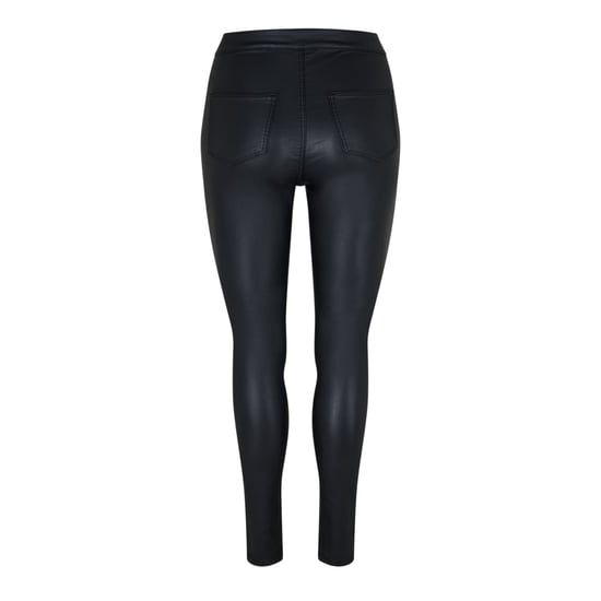 Noisy May Gecoate broek met hoge taille voor dames (Zwart) - Image 3