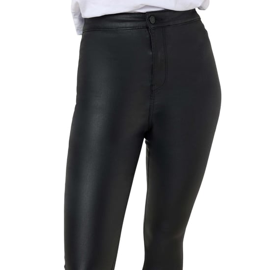 Noisy May Gecoate broek met hoge taille voor dames (Zwart) - Image 4