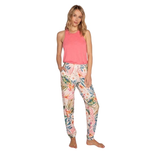PJ Salvage Loungebroek met bloemenprint voor dames (Rosa) - Image 3