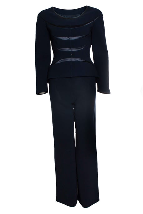 Thierry Mugler, marineblauwe pak - Image 1