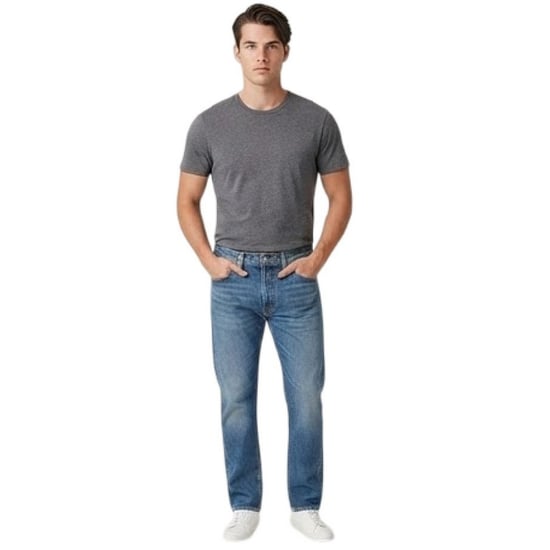 Levis 511 katoenen slim-fit jeans voor heren (Blauw) - Image 1