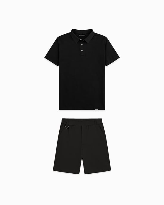 Black Bananas Mercerised Polo Twin Set, - Image 1