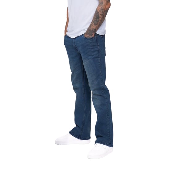 Firetrap Heren-jeans van katoen met bootcut-pasvorm uit Tokio (Blauwe Was) - Image 3